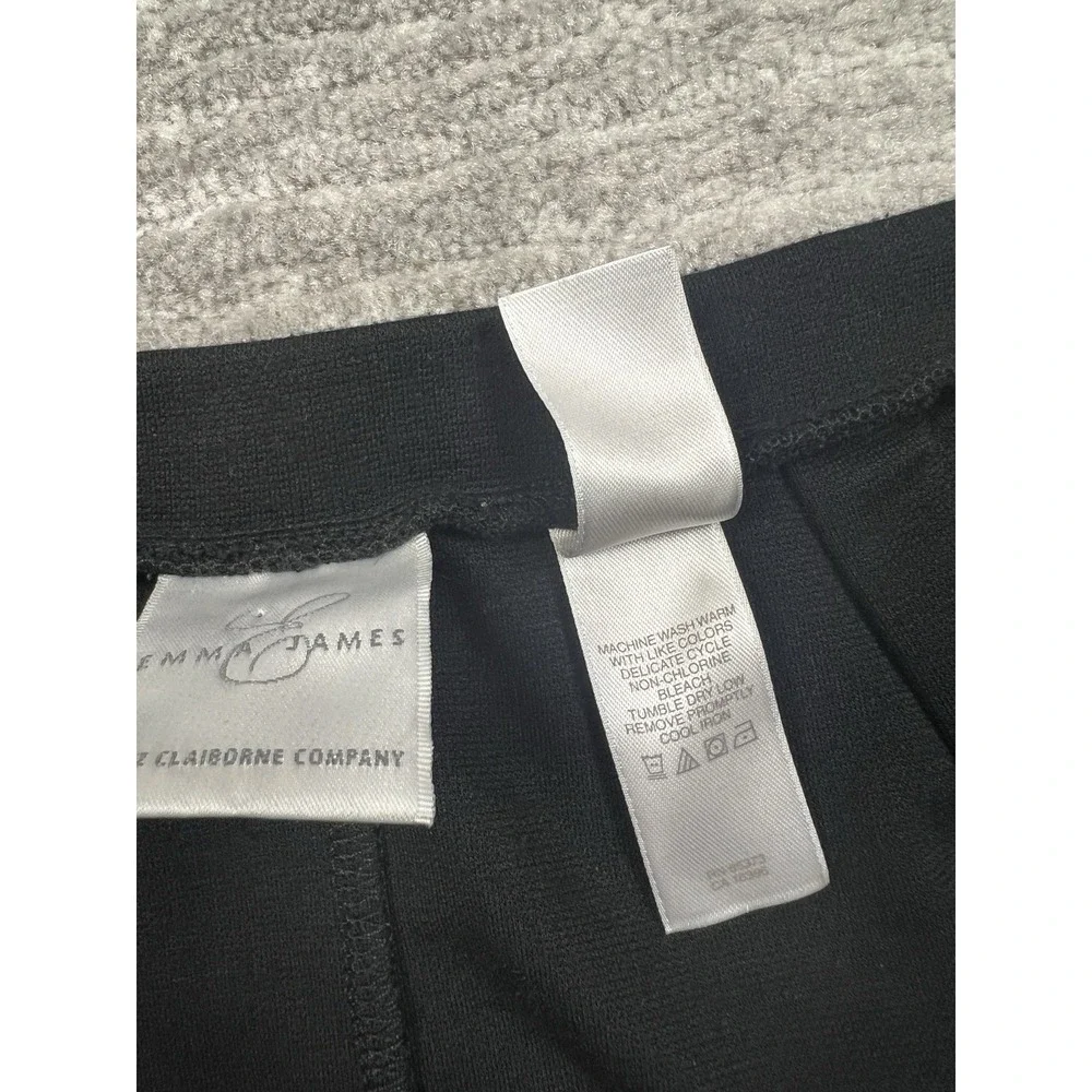Emma James Liz Claiborne Skirt Womens XL Black Long Polyester‎ Blend Casual